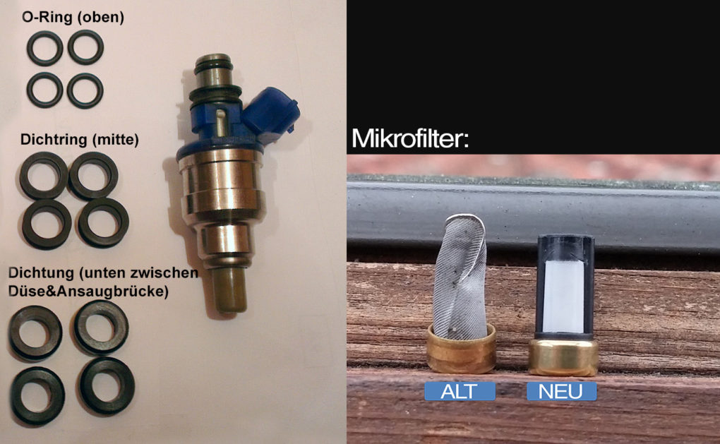 MX-5 Einspritzdüsen Dichtungen Filter günstig